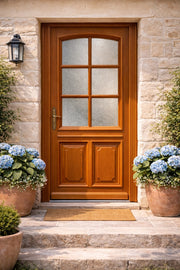 Porta d'ingresso in legno Exo modello 'Marine' 200X80 a destra a spingere senza maniglia