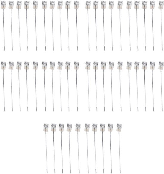 Sostegno a Slatwall con Gancio 20cm - 50 Unità - Aliante in Alluminio Leggero - Solido - Adatto per Casa e Negozio - Ideale per l'Organizzazione
