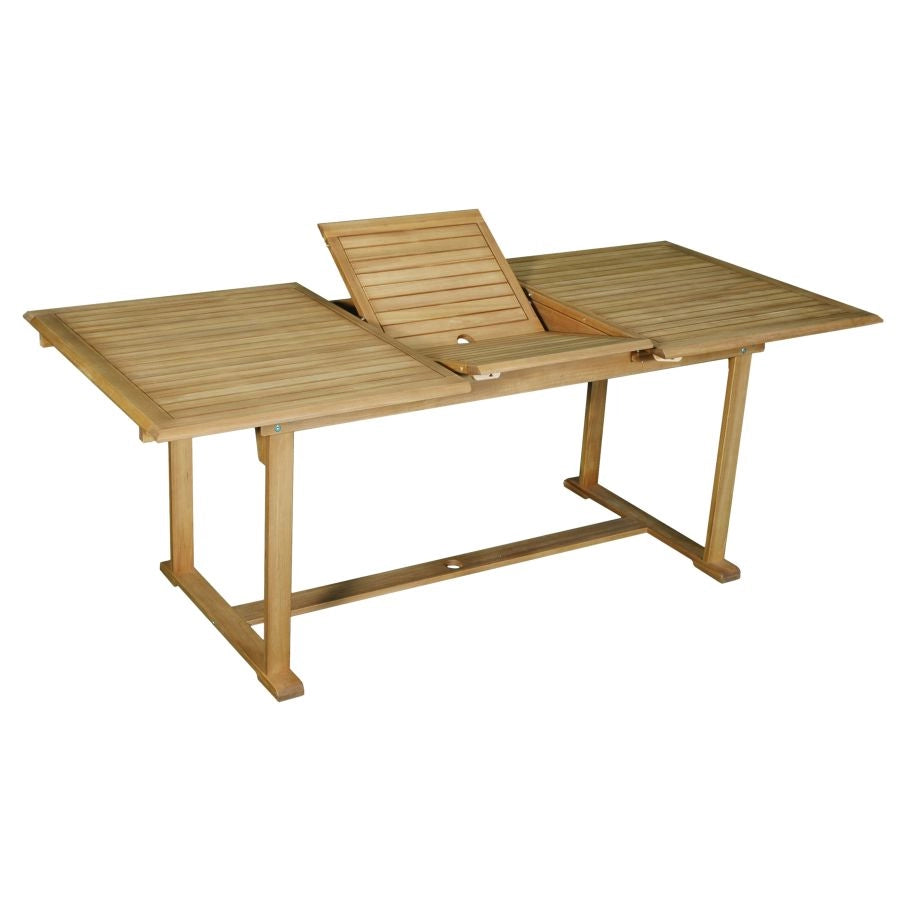 TAVOLO RETTANGOLARE ALLUNGABILE LEGNO ACACIA 150/200X90X76 CM