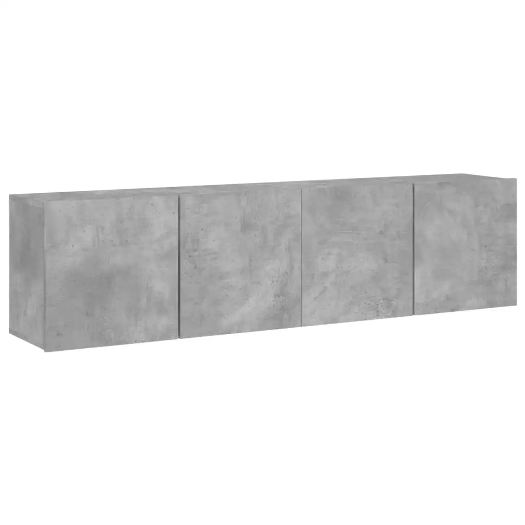 Mobili TV a Parete 2pz Grigio Cemento 80x30x41 cmcod mxl 134071