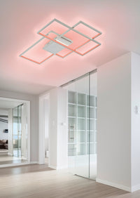 Plafoniera da Interno a LED in Metallo Nickel Opaco