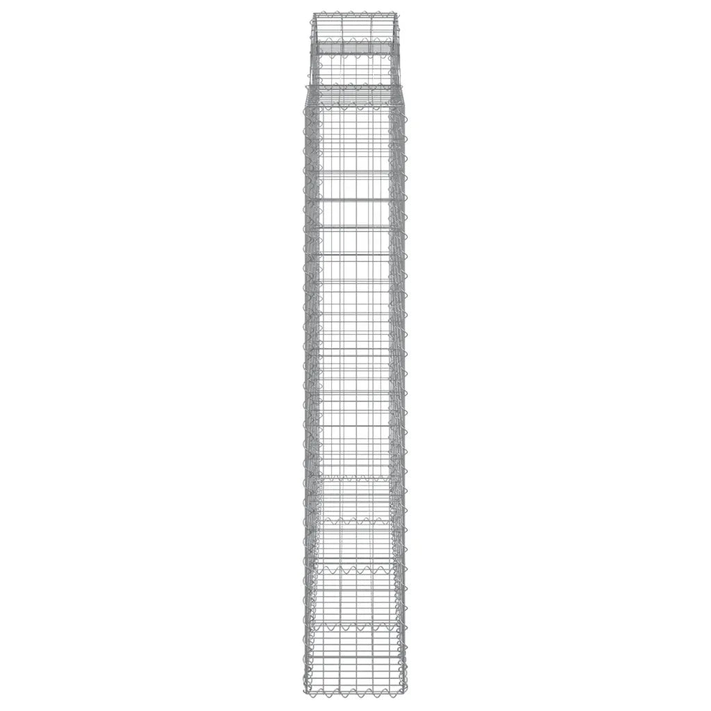Cesti Gabbioni ad Arco 10 pz 200x50x180/200 cm Ferro Zincato 3146412