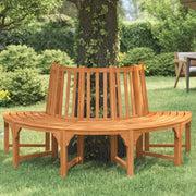 Panchina Albero Semi Circolare Ø208 Legno Massello di Eucalipto 362156