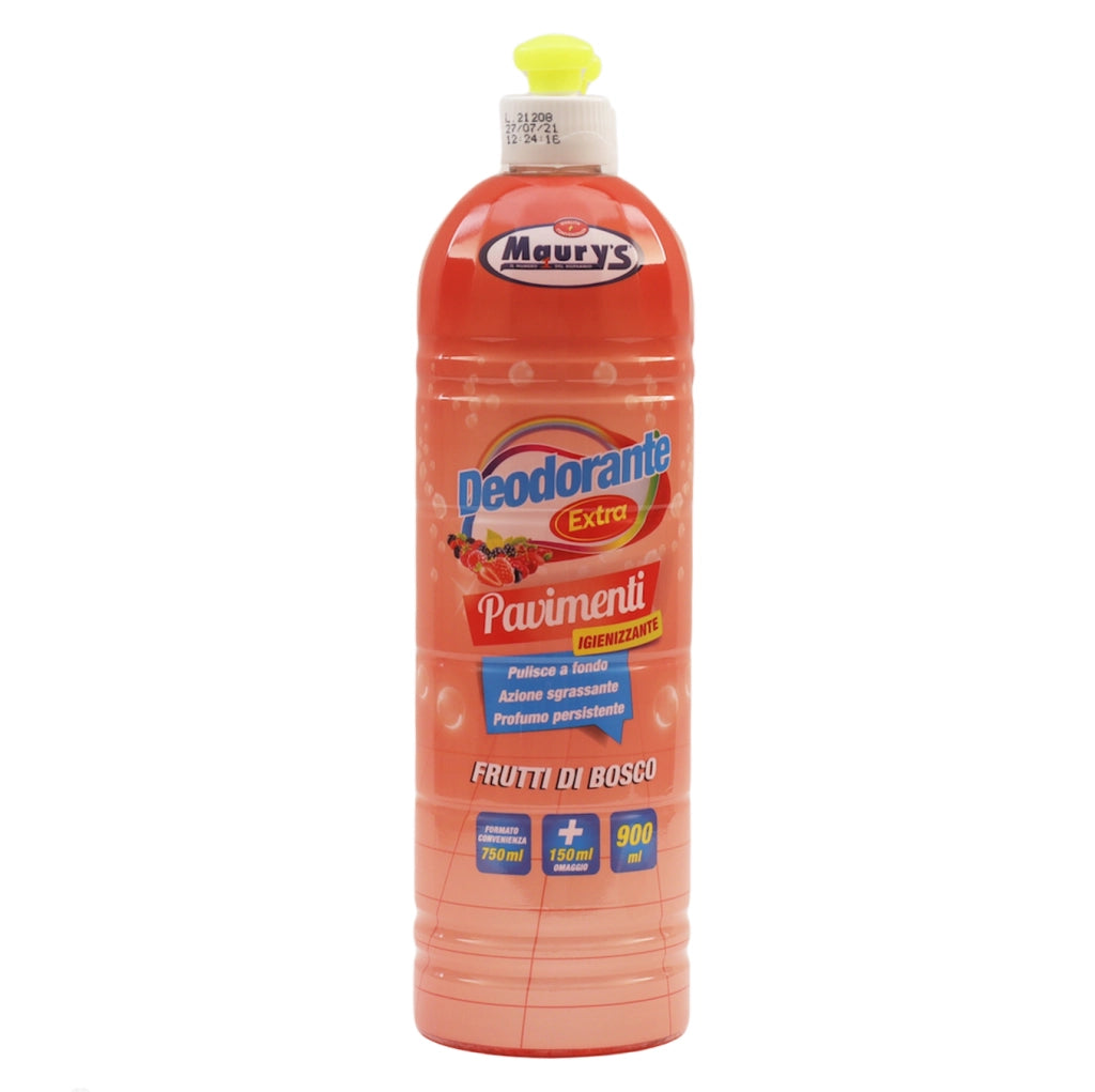 MAURY'S DETERGENTE PAVIMENTI 900 ML FRUTTI DI BOSCO - SET 4PZ