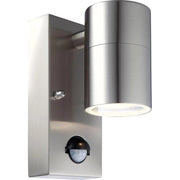 Trade Shop - Applique Lampada Da Parete Corpo In Alluminio Con Sensore Movimento Gu10 Ip44 -