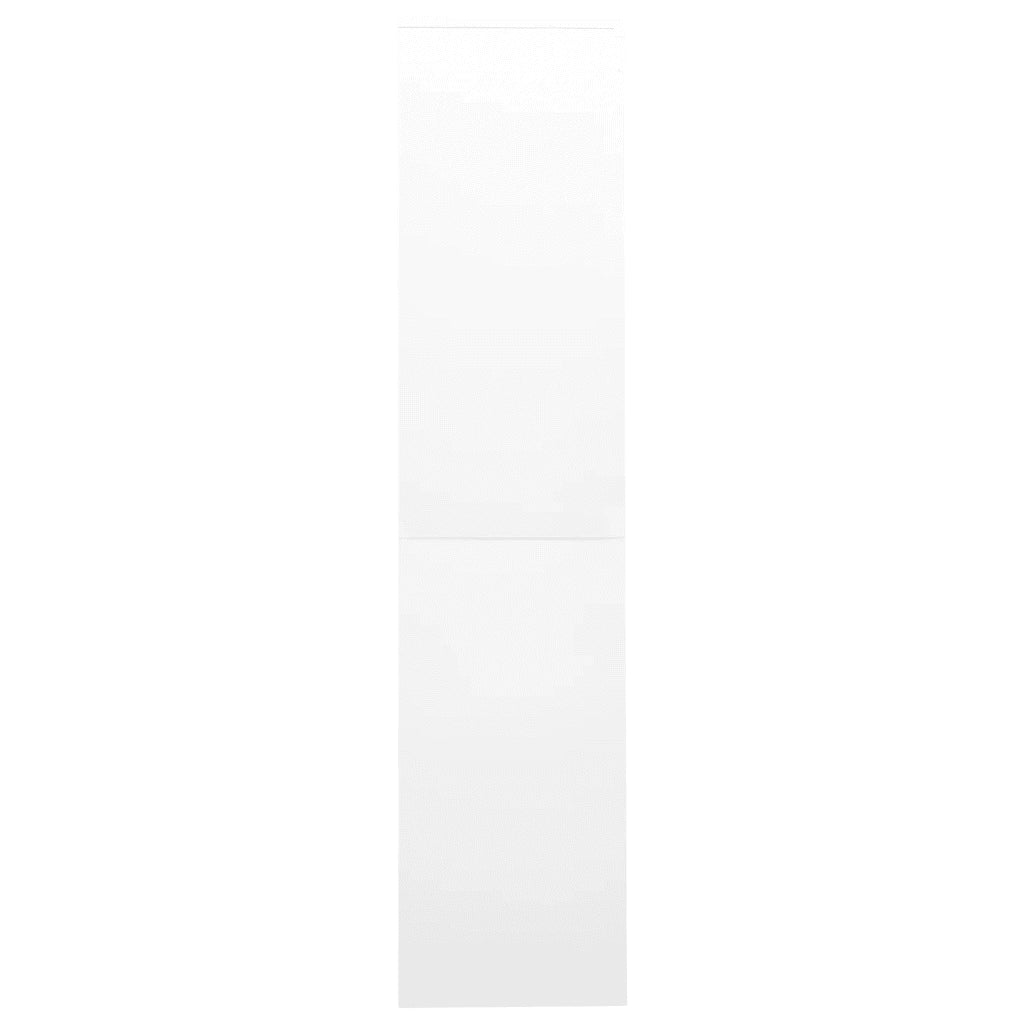 Armadio per Ufficio Anta Scorrevole Bianco 90x40x180 cm Acciaio 335958