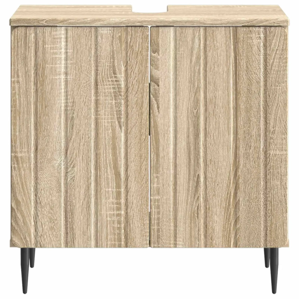 Armadio per Lavabo da Bagno ZWOLLE Rovere Sonoma 896347