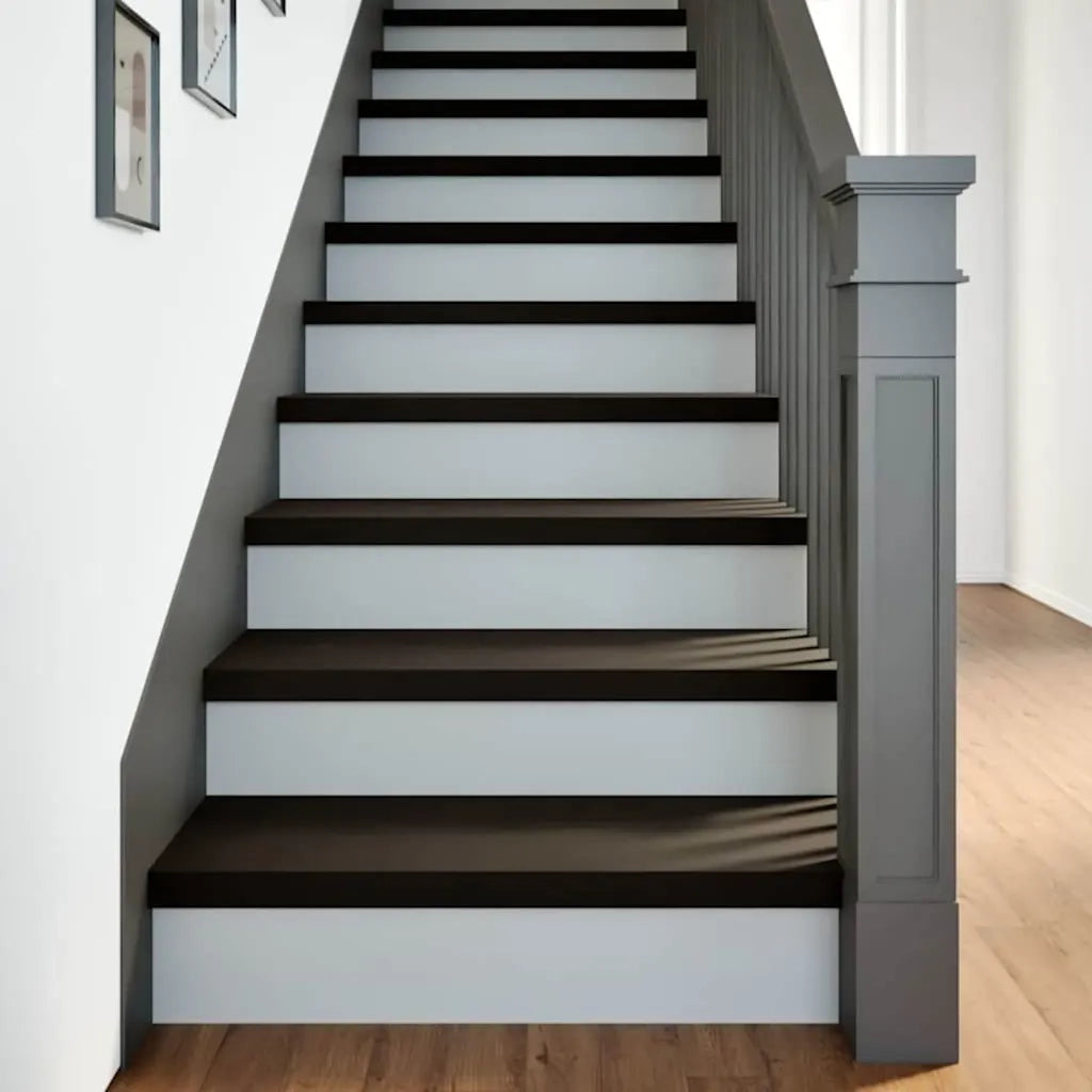 Gradini 16 pz Marrone Scuro 80x25x2 cm Legno Massello Rovere