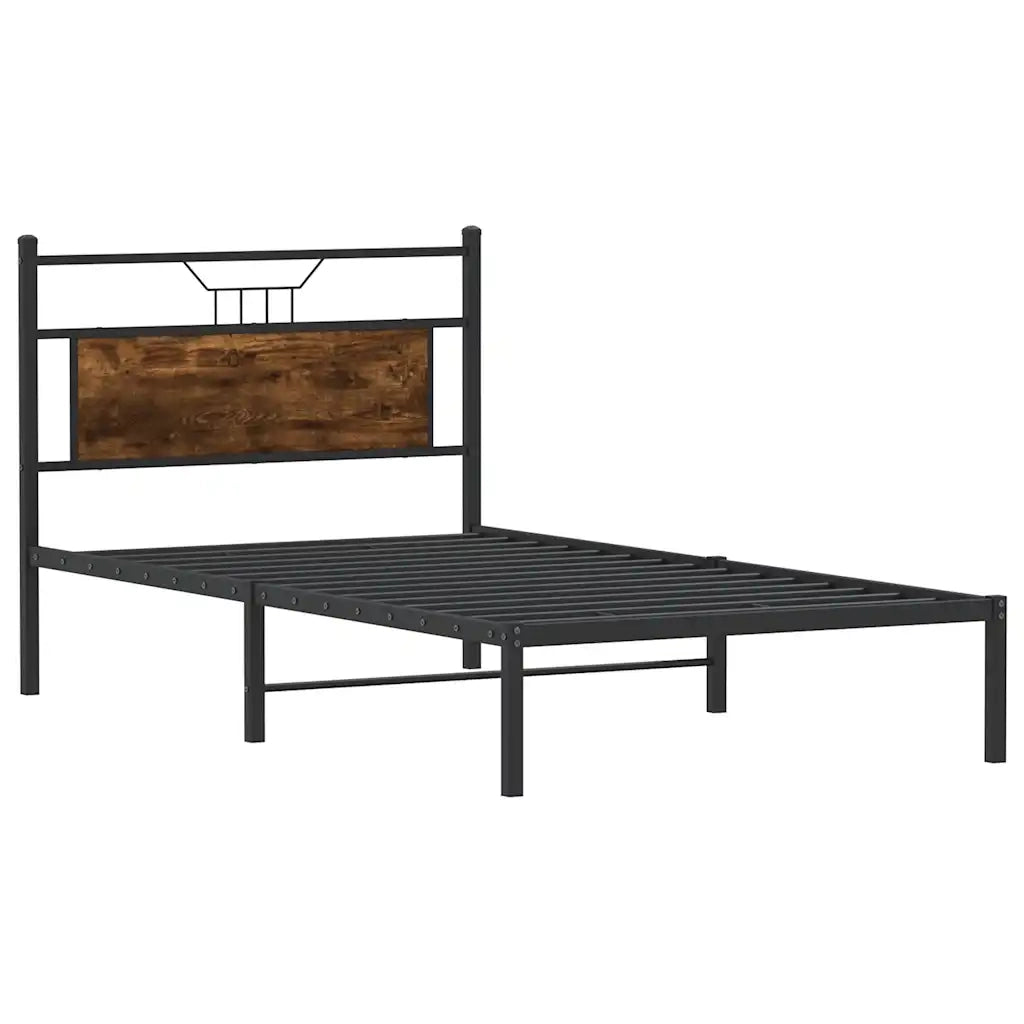 Giroletto senza Materasso Rovere Fumo 100x200 cm in Truciolato 4106738