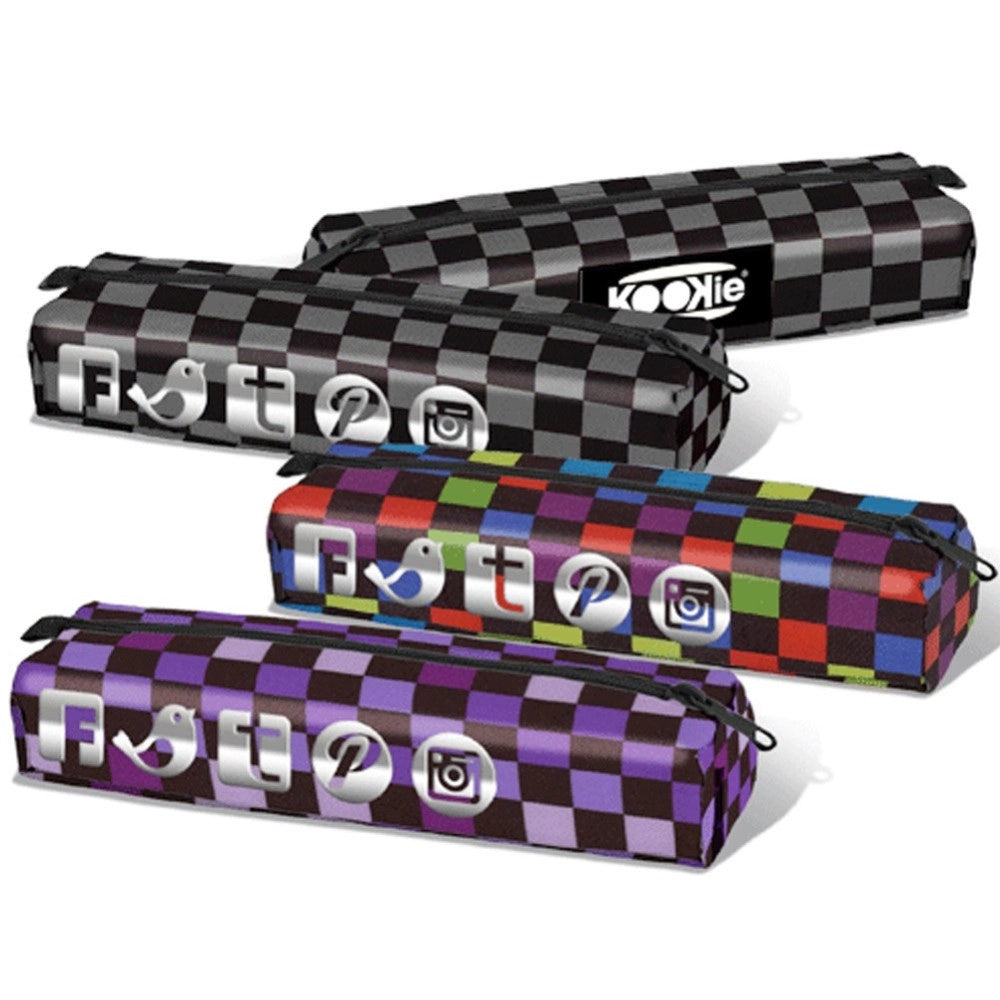 Trade Shop - Astuccio Kookie Ska Gut Bauletto Rettangolare Scuola Ragazzi Ragazze 3 Modelli -