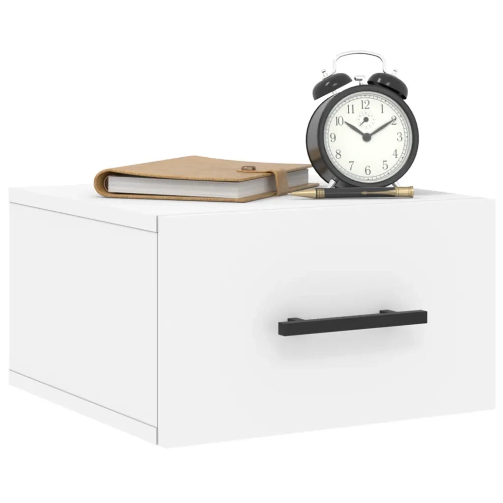 Comodino a Muro Bianco 35x35x20 cm 829868