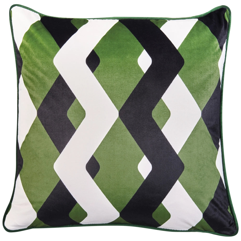 Set di 2 cuscini da esterno con Motivo geometrico Multicolore 45 x 45 cm Accessori da giardino