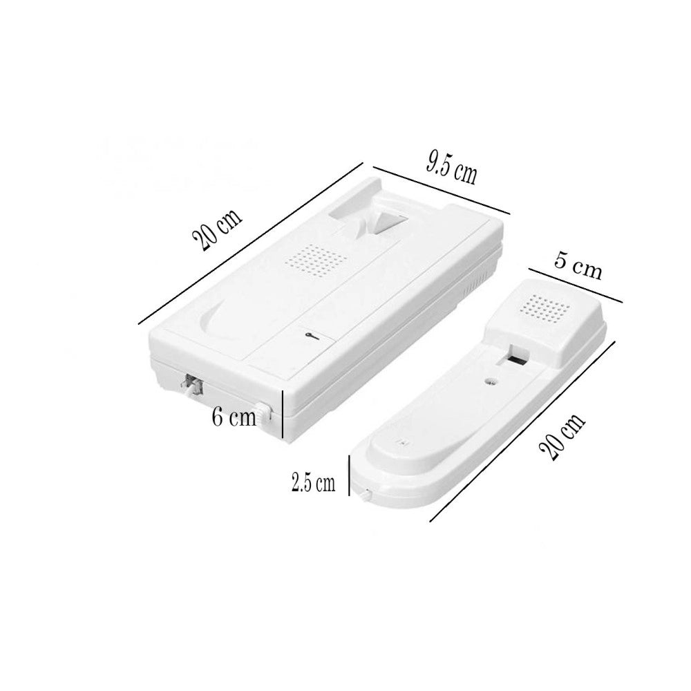 Trade Shop - Citofono Per Esterno Esterni A 2 Fili Pulsante Apertura Cancello Luckarm 3208a -