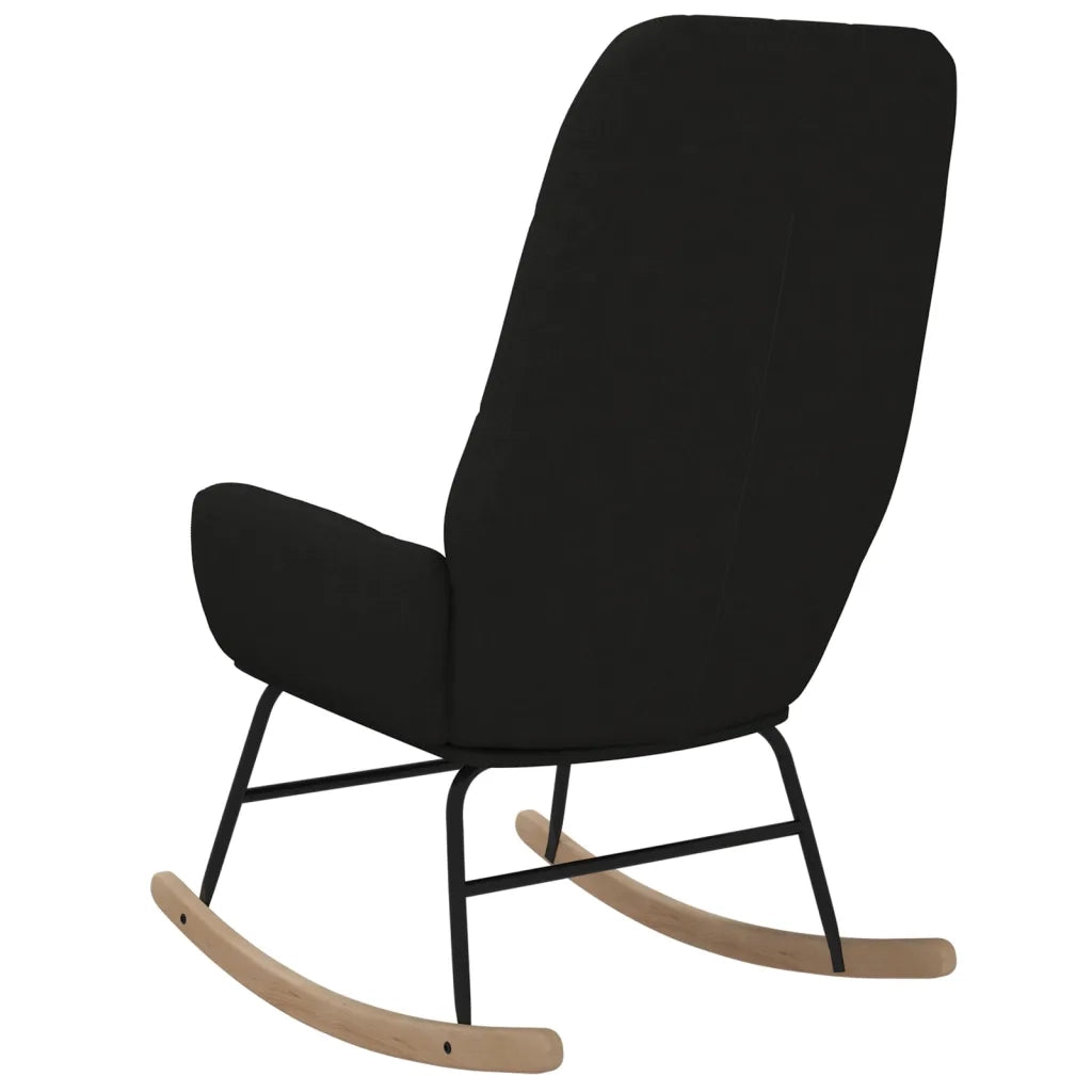 Sedia a Dondolo Nera in Tessuto cod mxl 51095