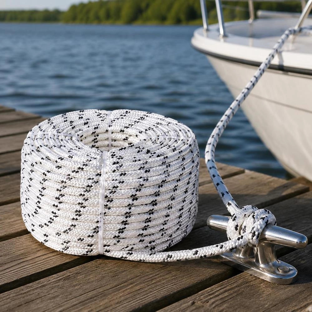 Braided Rope, Boat Line, Polyester, 6 Mm X 50 M