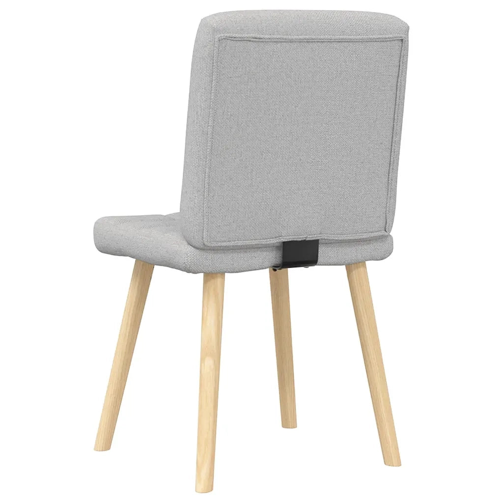 vidaXL Sedie da Pranzo 2 pz Grigio Nuvola in Tessuto