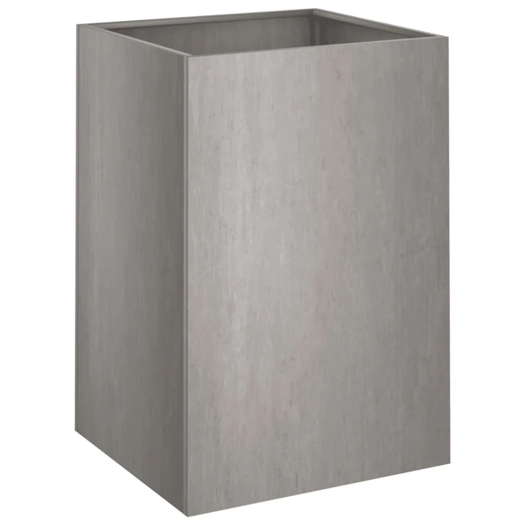 Fioriera rialzata per piante e fiori terrazza giardino 52 x 48 x 75 cm acciaio corten marrone 02_0037686