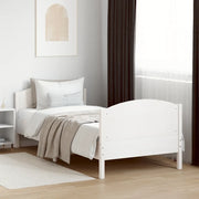 Letto senza Materasso Bianco 90x200 cm Legno Massello di Pino 842567