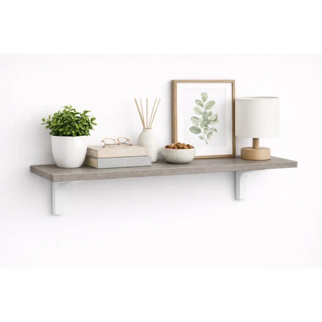 Mensola da Muro da appoggio in Legno nobilitato spessore 1,8 cm in colore Olmo 90x45 cm