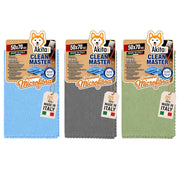 Akitaink 3 Panni Pavimenti Microfibra Clean Master 50x70 cm