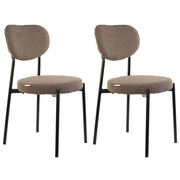 Marvin Sedia Chicago Teddy con Struttura in Metallo Nero Seduta Imbottita in Morbido Cotone Boucl X2 CHICAGO TEDDY CAFFE