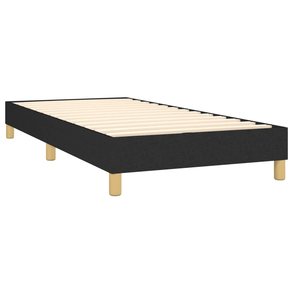 Giroletto a Molle con Materasso Nero 80x200 cm inTessuto 3130307