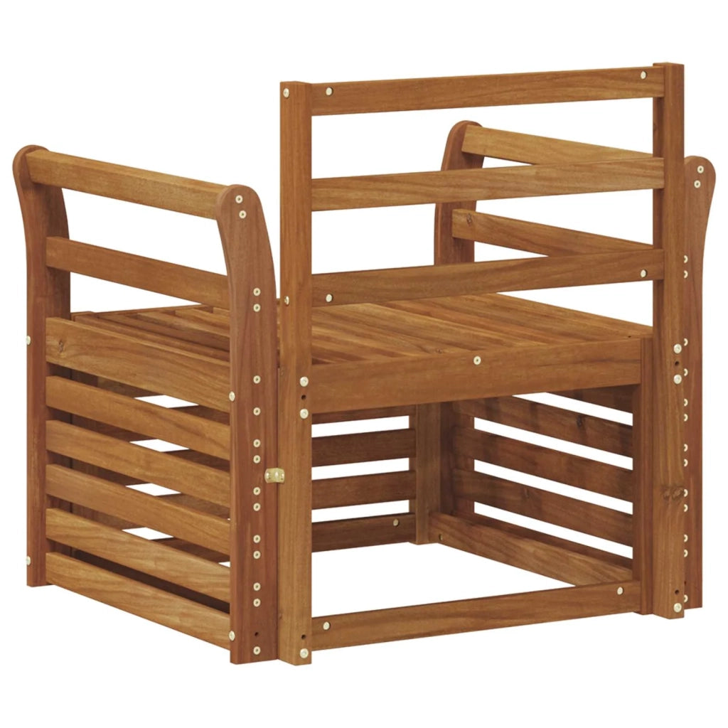 Set di divani da esterno Legno di Acacia Massello 3436354