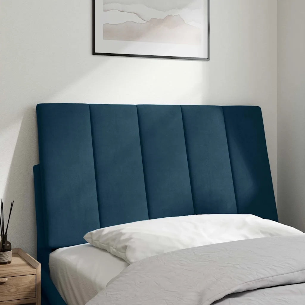 Cuscino Testiera Hanko Blu 90 cm in Velluto 374653