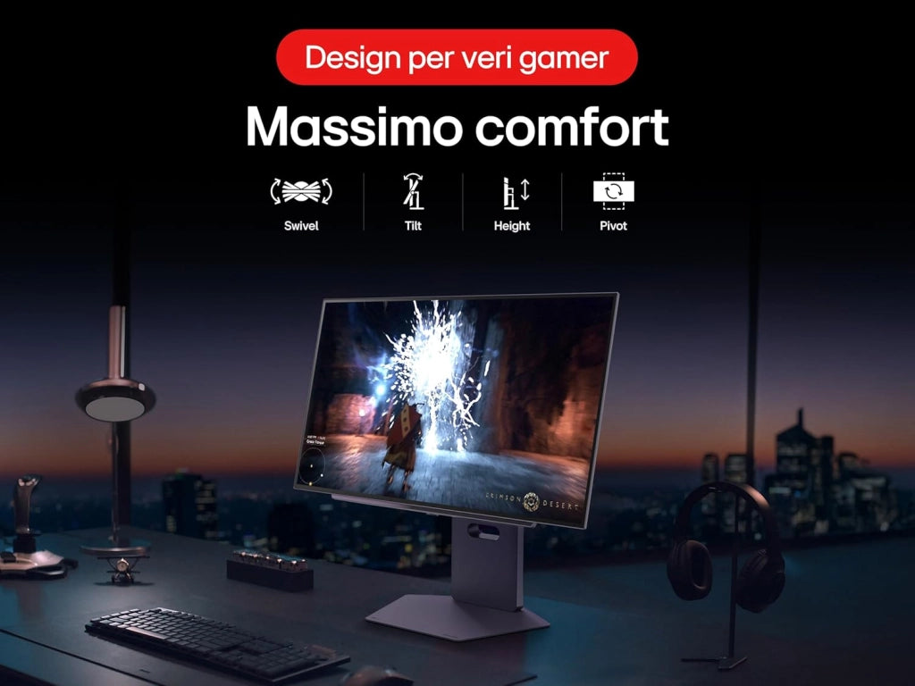 UltraGear OLED 27GX790A Monitor Gaming 27", QHD (2560x1440), OLED, 480Hz, 0,03ms (GtG), G-Sync, FreeSync Premium Pro, HDR True Black 400, HDMI 2.1, DisplayPort 2.1, Nero