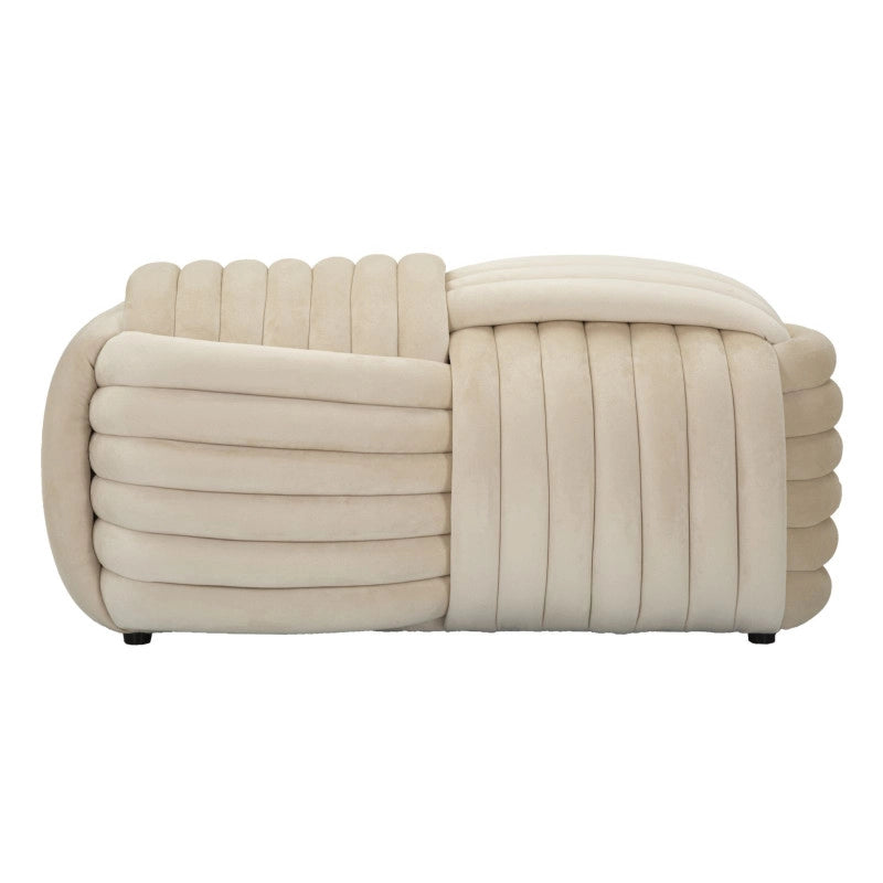Panca Softy Crema cm 90x45x45
