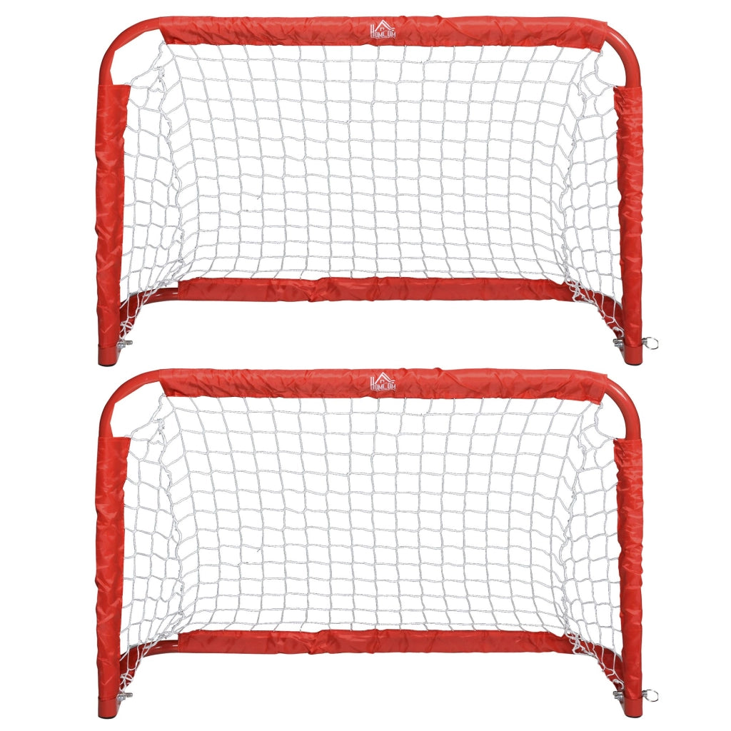 Porte da Calcio Pieghevoli ¨C Minimal ¨C Rosso 90x36x60 cm