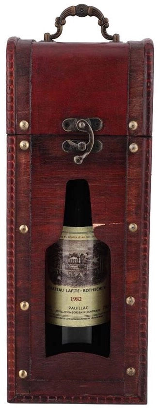 Porta vini in legno con coperchio - Flessen contenitore - Ideale per regali - Cadeauverpakking - Diversi coperchi - Adatto per vino e champagne - Porta vini in legno a pile