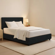 Lichfield, Letto Matrimoniale Sfoderabile Made in Italy, Grigio Scuro