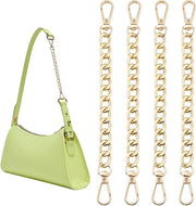 Estensione Portafoglio a Catena 20 cm - 4 Pezzi in Alluminio Giallo - Sostituzione DIY di Borsa a Mano