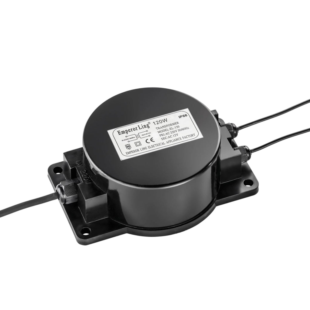 TRASFORMATORE-120 TRASFORMATORE DI TENSIONE 120W INPUT AC240V OUTPUT AC12V 10A IP44 18X13,4X6,3CM