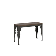 Tavolo apribile 120/200x45/90 cm Paxor Double Noce telaio Antracite