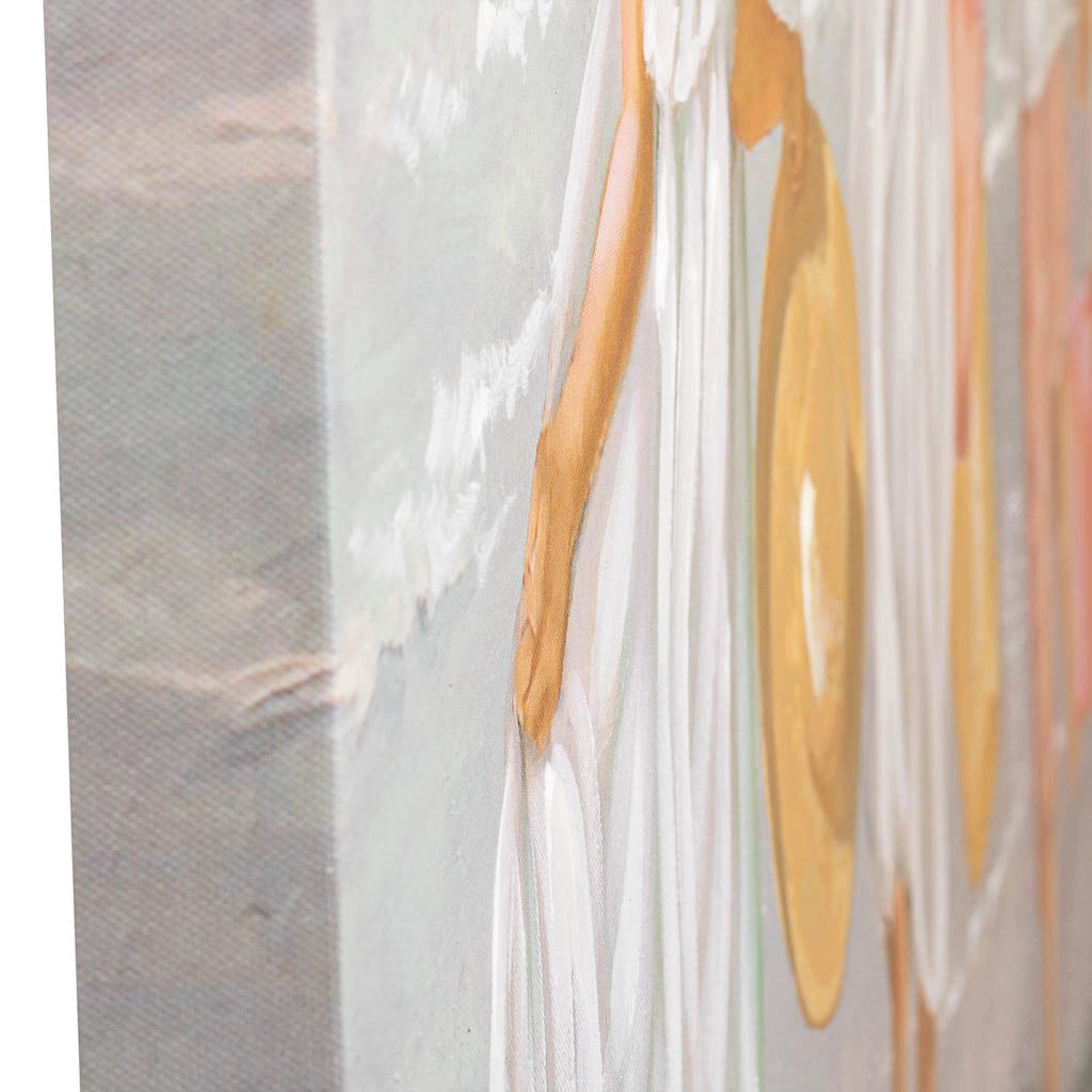 Quadro dipinto a mano con rilievo grigio 60x120x3h