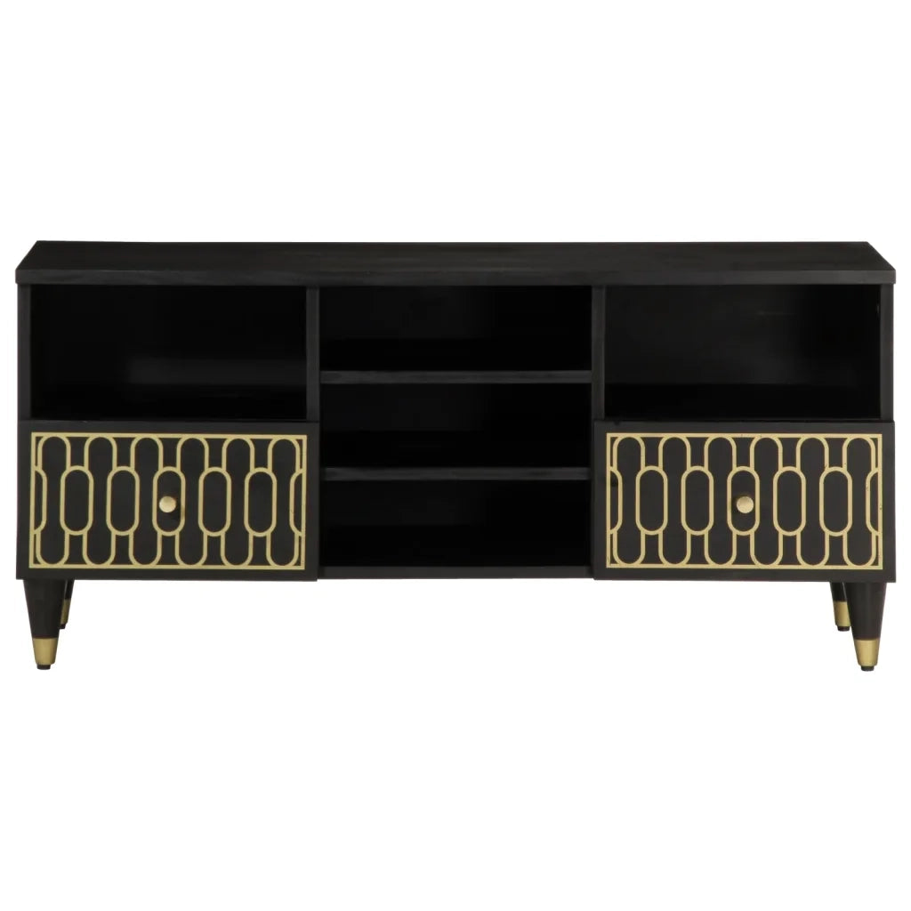 Mobile Porta TV 100x33x46 cm in Legno Massello di Mango