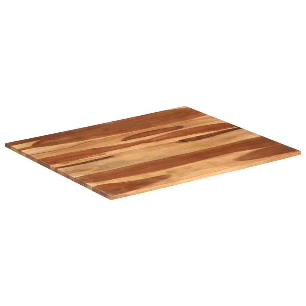 Piano Tavolo | Superficie Tavolo | Piano Scrivania in Legno Massello di Acacia 15-16 mm 70x80 cm
