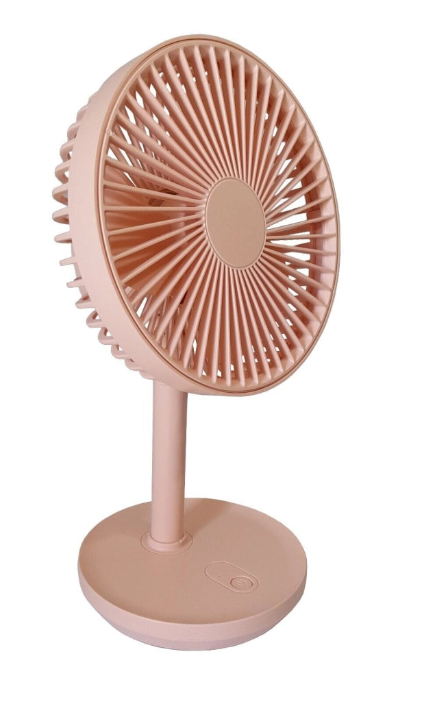 Mini ventilatore da tavolo ricaricabile 3 velocità oscillante portatile HR2206