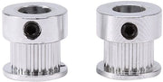 Tandriemschijven in Alluminio Lega - 2 pezzi - 20 denti - Diametro esterno 16 mm - Diametro interno 8 mm - Spessore 6 mm - Poletti