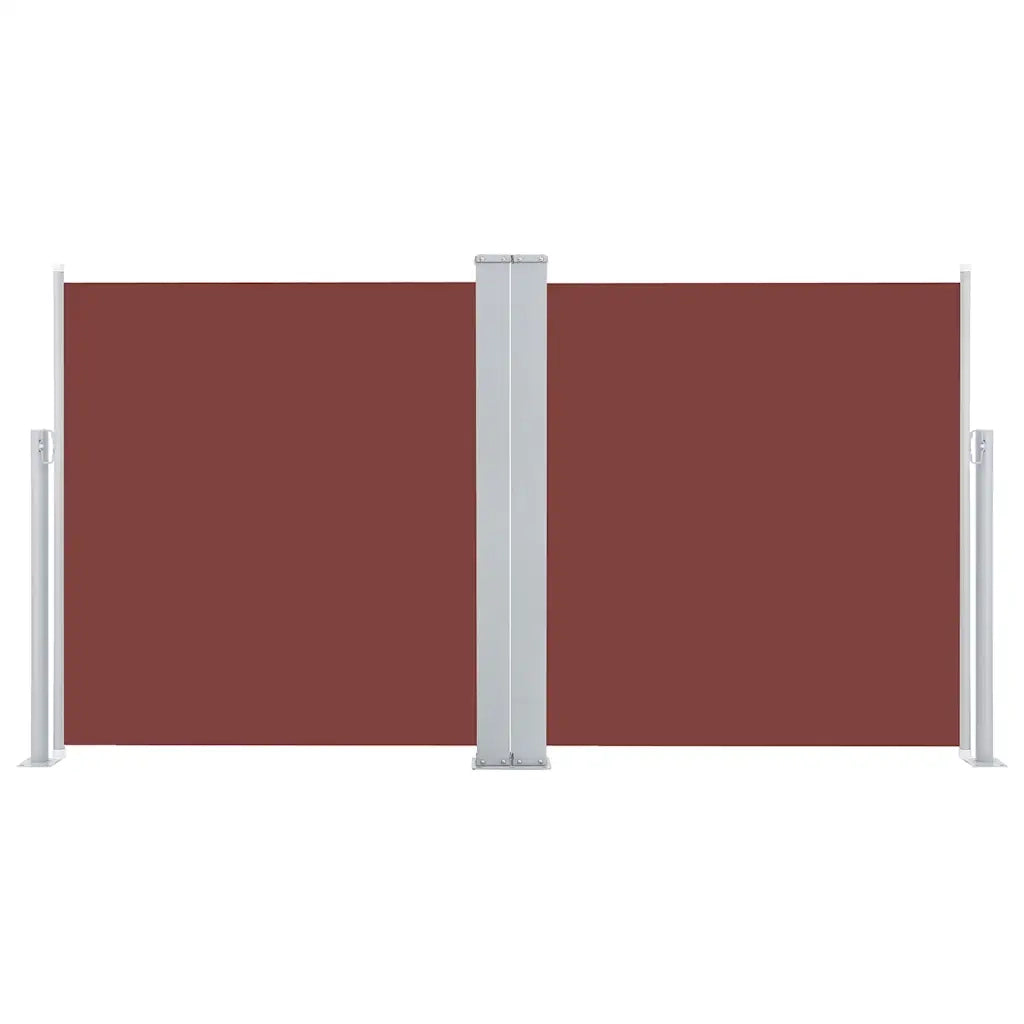 Tenda da Sole Laterale Retrattile Marrone 120x600 cm 48451