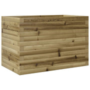 Fioriera rialzata per piante fiori patio giardino 70 x 40 x 45,5 cm legno di pino impregnato marrone 02_0037777