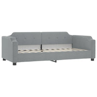 Divano Letto Estraibile Materassi Grigio Chiaro 80x200 Tessuto 3197647
