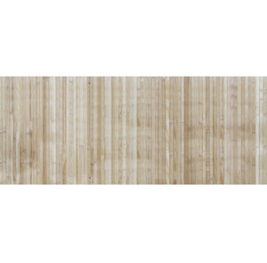 Tappeto Passatoia In Vero Bamboo Tappeto Cucina Ingresso In Legno Antiscivolo Aderente Lavabile E Antimacchia Tagliabile  - Naturale - 50x150 cm