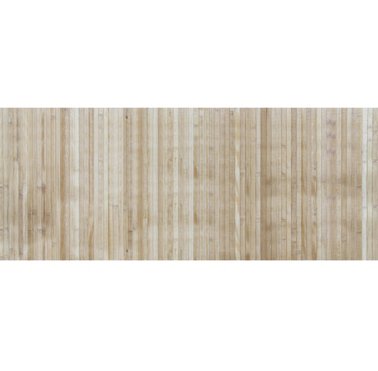Tappeto Passatoia In Vero Bamboo Tappeto Cucina Ingresso In Legno Antiscivolo Aderente Lavabile E Antimacchia Tagliabile  - Naturale - 50x150 cm