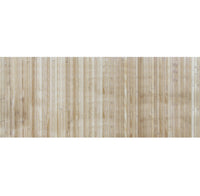 Tappeto Passatoia In Vero Bamboo Tappeto Cucina Ingresso In Legno Antiscivolo Aderente Lavabile E Antimacchia Tagliabile  - Naturale - 50x350 cm