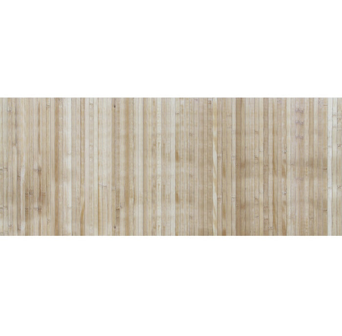 Tappeto Passatoia In Vero Bamboo Tappeto Cucina Ingresso In Legno Antiscivolo Aderente Lavabile E Antimacchia Tagliabile  - Naturale - 50x350 cm