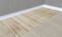Tappeto Passatoia In Vero Bamboo Tappeto Cucina Ingresso In Legno Antiscivolo Aderente Lavabile E Antimacchia Tagliabile  - Naturale - 50x300 cm