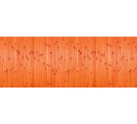 Tappeto Passatoia In Vero Bamboo Tappeto Cucina Ingresso In Legno Antiscivolo Aderente Lavabile E Antimacchia Tagliabile  - Arancione - 50x100 cm